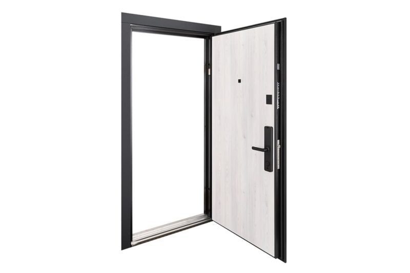 Stella crna sigurnosna vrata sa pametnom bravom – otvorena vrata